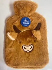 Large Highland Cow Hot Water Bottle - 2L