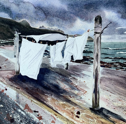 Washing day at Pennan - Carol-Ann Fleming