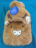 Small Highland Cow Hot Water Bottle - 500ml